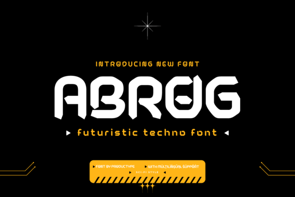 Abrog: The Futuristic Typeface for Modern Handmade Brands