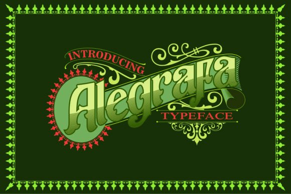 Alegrafa: The Vintage Display Font for Handmade Creators