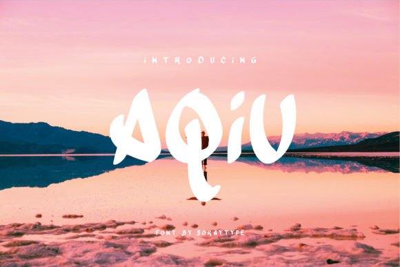 Aqiu: The Handcrafted Display Font for Bold Campaign Headlines