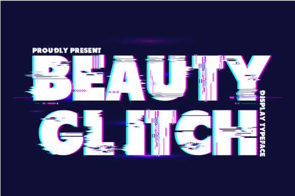 Beauty Glitch Font for a Polished Brand Look