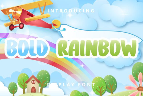 Boost Your Brand Identity with the Bold Rainbow Typeface