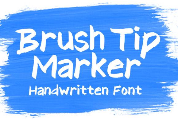 Brush Tip Marker: The Perfect Display Font for Handmade Brands