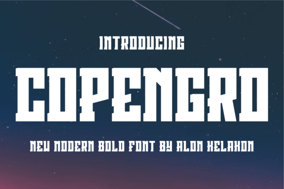 Copengro: A Masculine Display Font for Bold Brand Identity