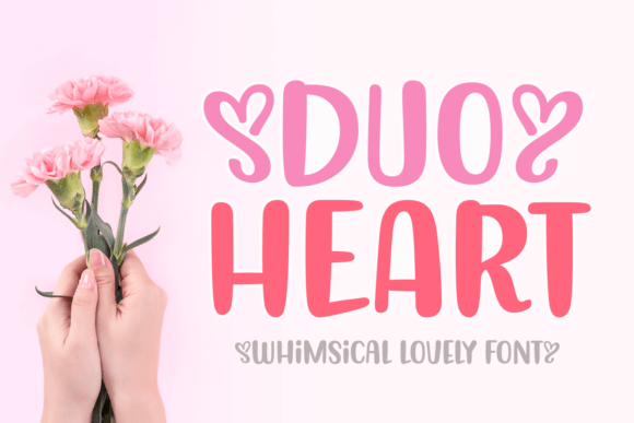 Duo Heart: A Whimsical Display Font for Modern Web Design