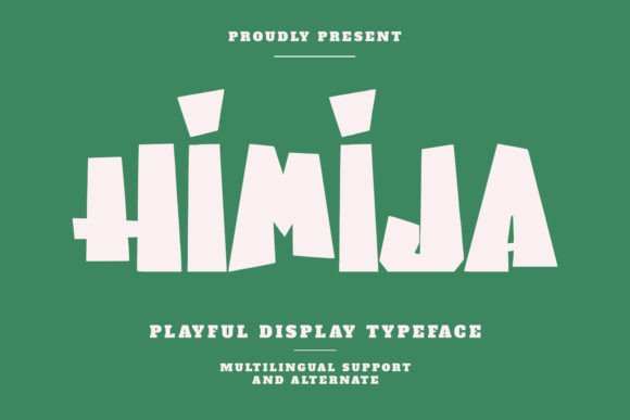 Himija: The Playful Display Typeface for High-Impact Campaigns