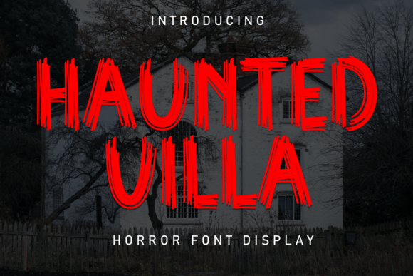 Hunted Villa: The Premium Display Font for Spooky Brand Identity