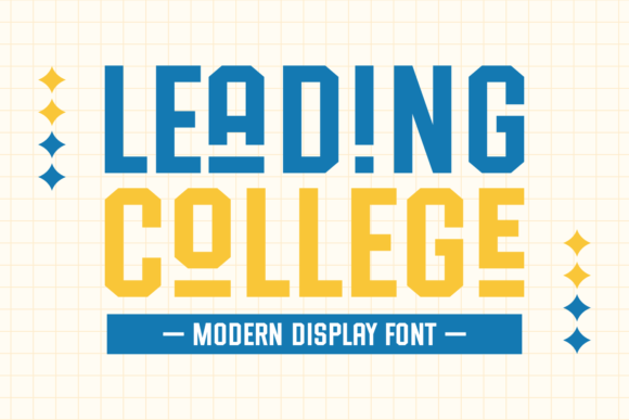 Leading College: The Modern Display Typeface for Polished Branding