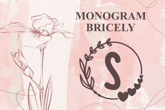 Monogram Bricely: A Display Font for Warm Editorial Design