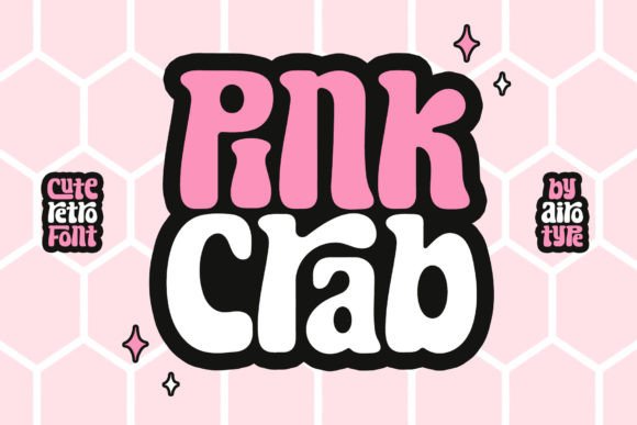Pink Crab: A Retro Display Font for Playful Brand Identity