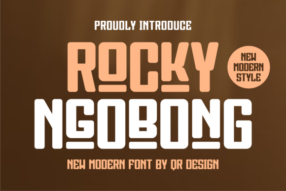 Rocky Ngobong: The Bold Display Typeface for Handmade Brands