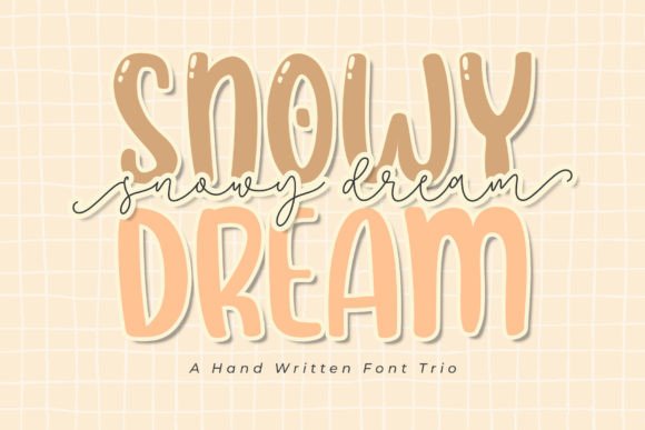 Snowy Dream Trio: A Display Typeface for Seasonal Campaigns