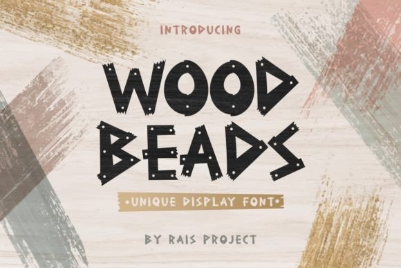 Wood Beads Font for Branding: A Natural Choice for Small Businesses